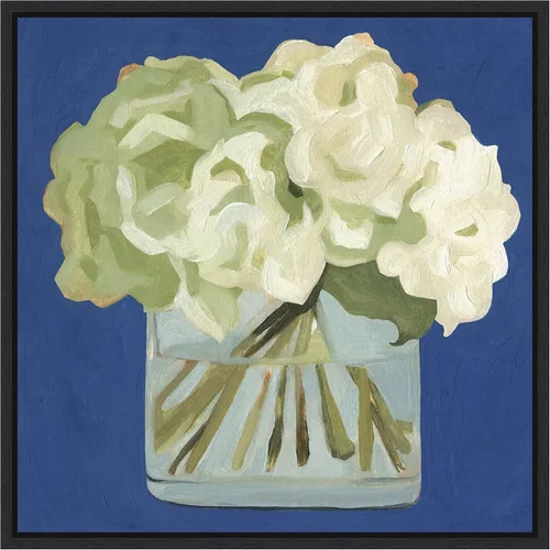 Miniatura 20 de Amanti Art Lienzo enmarcado para pared, 16 x 16 pulgadas, hortensias blancas II por Emma Scarvey, lienzo enmarcado para pared, obras de arte