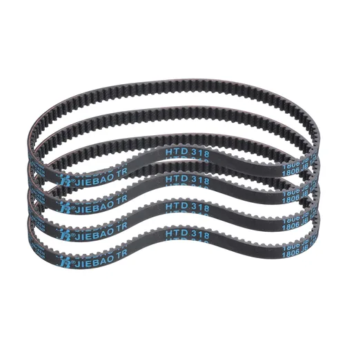 Miniatura 73 de uxcell 4pcs HTD-3M correa dentada de goma 60 dientes, 7.087 in de longitud de paso x 0.236 in de ancho x 0.094 in de altura, correa de distribución