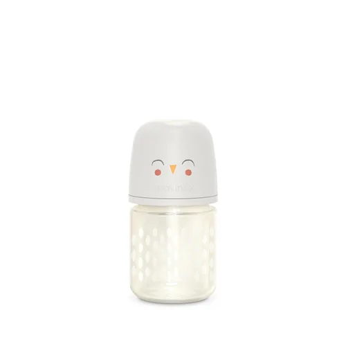 Miniatura 13 de Suavinex Bonhomia - Biberón de vidrio con pezón de silicona SX PRO, biberones anticólicos, biberones para bebés amamantados, flujo medio, 3 meses, 8