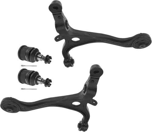 Miniatura 116 de TRQ Brazo de control delantero superior e inferior con rótula juego de 4 piezas compatible con Land Rover Range Rover 2003-2012