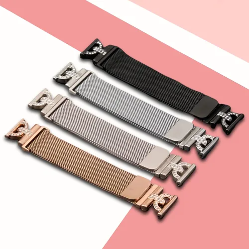 Miniatura 5 de Bandas magnéticas compatibles con Samsung Galaxy Watch 7/FE/6/5/4 1.575 in 1.732 in, 5 Pro, Watch 4/6 Classic 1.654 in 1.811 in 1.693 in 1.850 in
