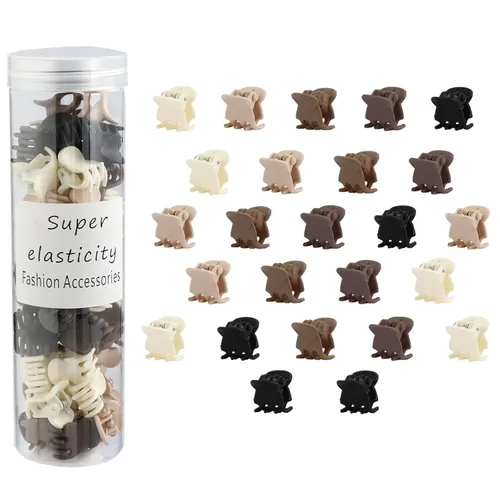 Miniatura 8 de 100 piezas de pinzas pequeñas para el cabello, lindas pinzas de garra diminutas para cabello fino con agarre fuerte, accesorios para el cabello