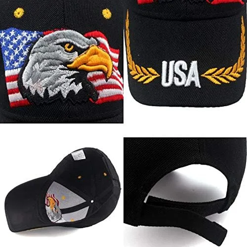 Miniatura 4 de Uphily - Gorra con la bandera de Estados Unidos, Beísbol, M