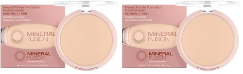 Miniatura 28 de Mineral Fusion Base de maquillaje en polvo prensado, Deep 1, piel media/bronceada con matices dorados, maquillaje de base que desafía la edad