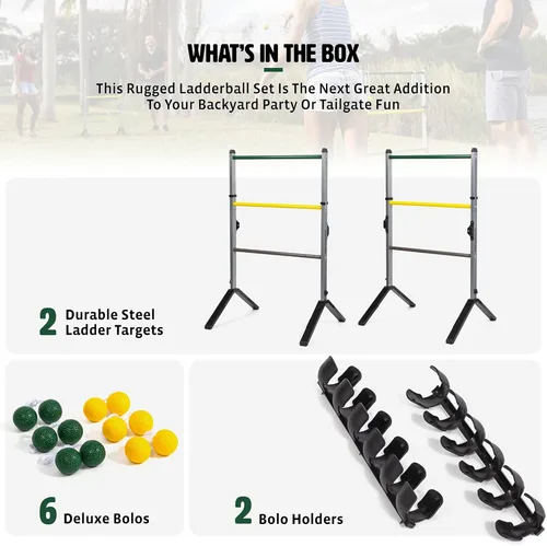Miniatura 2 de EastPoint Sports Go! Gater Premium Steel Ladderball Set - Features Sturdy Steel Material, Built-in Scoring System, Complete with All Accessories