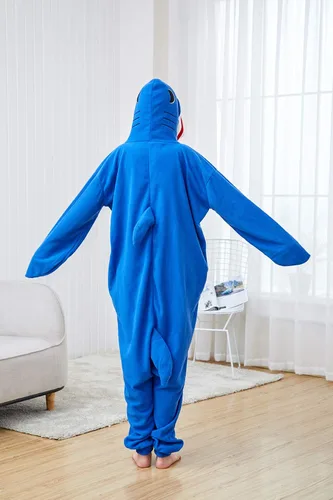 Miniatura 3 de Pijama de tiburón para adultos, disfraz de Halloween, ropa de dormir