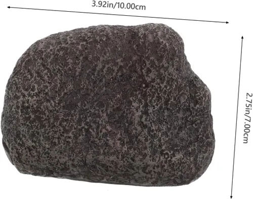 Miniatura 2 de POPETPOP Llavero de roca falsa para exteriores, discreta caja oculta para llaves de repuesto, diseño resistente a la intemperie, aspecto realista