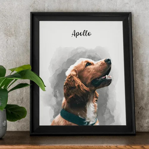 Miniatura 10 de Furrlio Retrato de mascotas de tus fotos - Regalos conmemorativos para perros por pérdida de perro, regalo personalizado para su cumpleaños, regalo