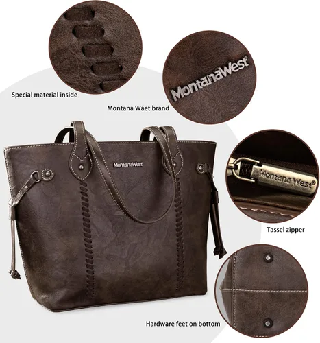 Miniatura 3 de Montana West Tote Bags for Women Shoulder Purses and Handbags Top Handle