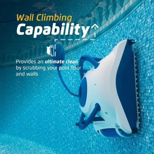 Miniatura 2 de Limpiador robotizado para piscinas Dolphin Nautilus Pool-Up hasta 26 pies - Escala paredes con cepillo de limpieza