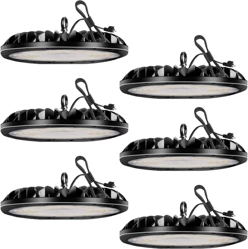 Miniatura 20 de 100W 10000LM UFO LED High Bay Light Luz LED Super Brillante ED High Bay Shop Luz blanca 6500K Luz de día, iluminación comercial de alta bahía