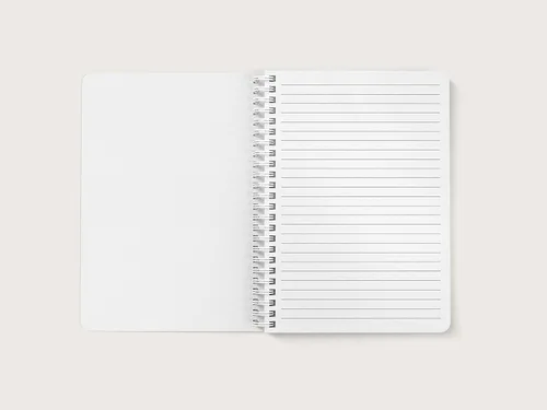 Miniatura 4 de Cuaderno personalizado de ramas de olivo, libro de tapa blanda en espiral forrado o sin forro, diario de corona de vegetación con nombre, cuaderno