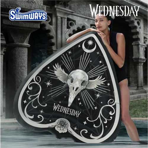 Miniatura 2 de Swimways Wednesday Swim Tube Pool Float, Inflatable Pool Floats & Kids Pool Toys, Swimming Pool Accessories & Beach Essentials for Teens Aged 14 &
