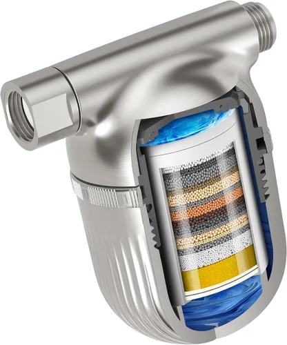 Miniatura 11 de Cobbe Filtro de ducha Junta totalmente metálica Filtro de cabezal de ducha 99% de eliminación para agua dura, metales pesados, cloro y Negro