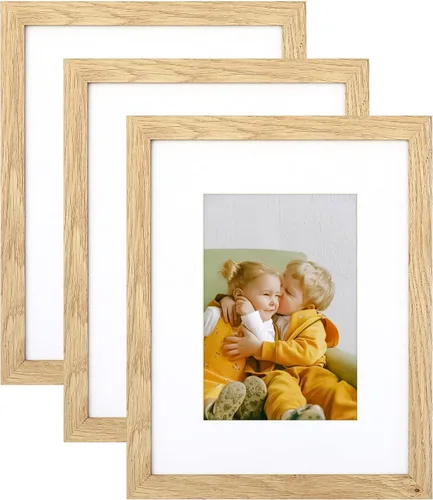 Miniatura 16 de ATOBART Juego de 3 portarretratos de 4 x 6, marco de fotos de madera negra para pared y mesa, se adapta a 3.5 x 5 pulgadas con paspartú o 4 x 6 sin