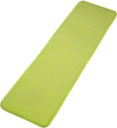 Miniatura 13 de uxcell Alfombra de baño de espuma viscoelástica, tapete absorbente para la cocina, tapete suave y cómodo para suelos de cocina y baño, 63 x 24 Beige