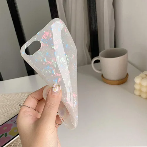 Miniatura 6 de J.west Funda para iPhone 8 Plus, iPhone 7 Plus, de lujo, centelleante, de TPU, cubierta trasera de silicona TPU transparente y suave, para niñas