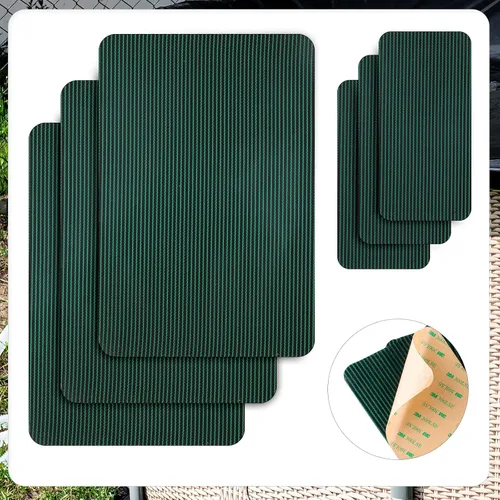 Miniatura 3 de TOYMIS Parches de protección para piscina de 12 x 8 pulgadas / 4 x 8 pulgadas, de malla verde, autoadhesivos, kit de reparación para cubiertas