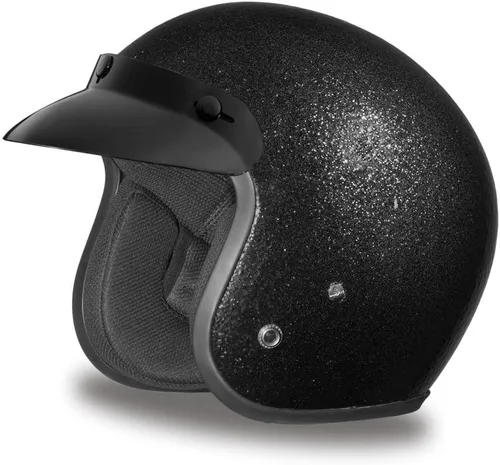 Miniatura 17 de Daytona Helmets - Medio casco de motocicleta con diseño de calavera y huesos cruzados – Aprobado DOT [Gráficos]