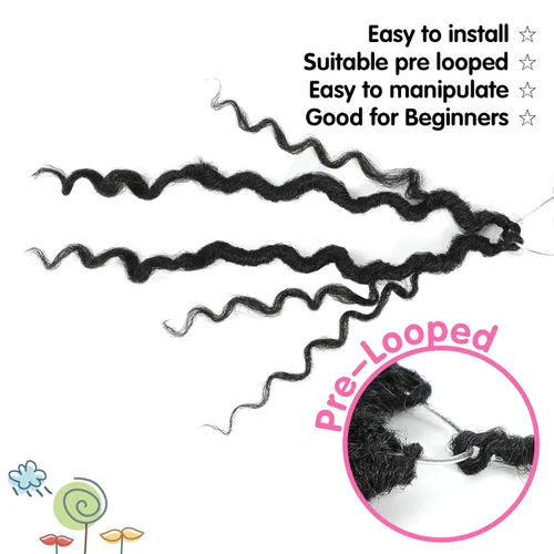Miniatura 6 de Fulcrum Goddess Locs Cabello de Ganchillo de 10 Pulgadas, 8 Paquetes Nuevo Locs Sintéticos de Ganchillo para Mujeres Negras, Locs de Ganchillo