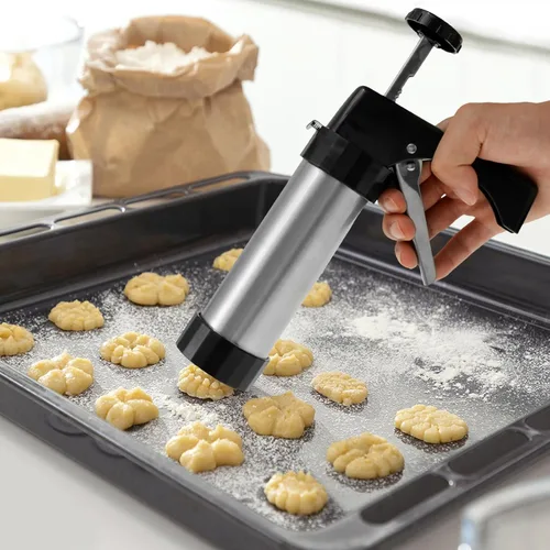 Miniatura 8 de Máquina de prensa de churro, kit de prensa de galletas, herramienta de prensa de galletas, prensa para hacer galletas, prensa para decoración
