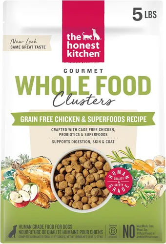 Miniatura 17 de The Honest Kitchen Alimento seco para perros de grado humano, pollo sin granos, bolsa de 20 libras