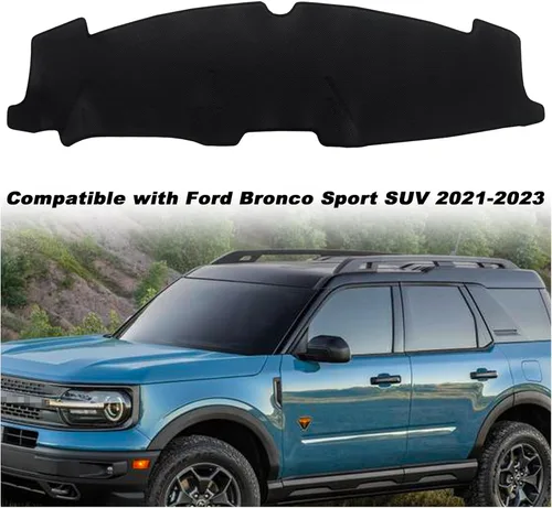 Miniatura 3 de Cubierta de tapete para salpicadero, consola central interior personalizada compatible con Ford Bronco Sport SUV 2021, 2022, 2023, accesorios