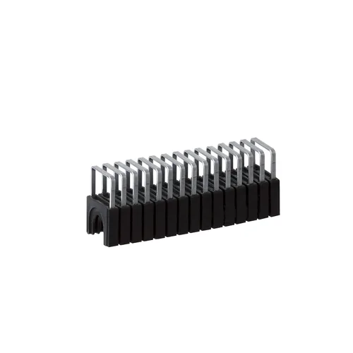 Miniatura 7 de Arrow 591168 - Grapas aisladas de acero T59 genuino de 1/4 pulgadas por 1/4 de ancho de corona para cable y cableado, negro, 300