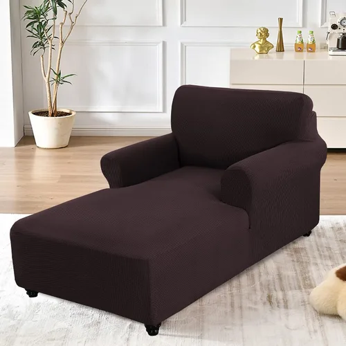 Miniatura 2 de OKYUK Funda para tumbona, de tela jacquard, elástica, con doble brazo, lavable a máquina, protector de muebles suave para sala de estar y dormitorio
