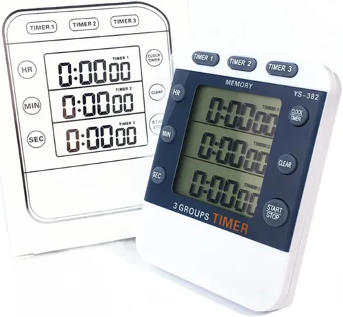 Miniatura 3 de Pantalla de línea, cronómetro digital, temporizador de cuenta regresiva con función de memoria, ligero, portátil, para deportes y cocina