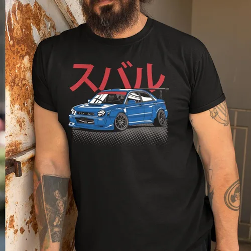 Miniatura 10 de Subie Generation Cars - Camiseta de manga corta para adultos, mecánico japonés de carreras, regalo para amantes de los automóviles, entusiastas