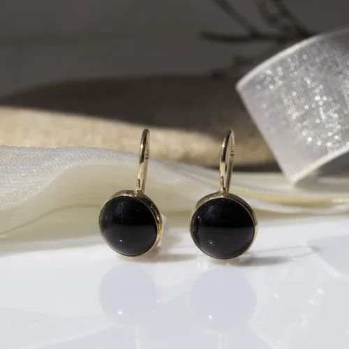 Miniatura 20 de 14K Gold Gemstone Drop Earrings - Birthstone Dangle - Solid Yellow Gold Dangle Earrings - Dainty Handmade Wedding Jewelry - Perfect Bridal or