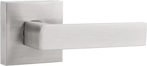 Miniatura 5 de Probrico Palancas Medias Ficticias Negro Mate, Pomos de Puerta Cuadrados que No Giran para Puertas de Mano Izquierda o Derecha, Manija de Puerta