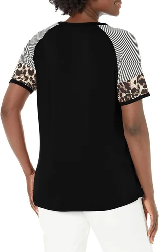 Miniatura 2 de Smallshow Camisas de lactancia para mujer, manga corta de retazos