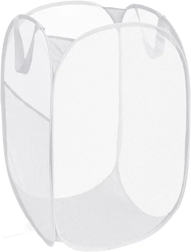 Miniatura 27 de Cestas plegables duraderas para lavandería, cesta desplegable resistente a desgarros para lavandería, cesta de ropa plegable con asas de transporte