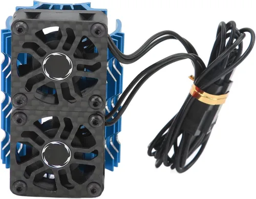 Miniatura 4 de VINGVO Disipador de calor de enfriamiento del ventilador del motor RC, 28000 RPM, ventilador de motor RC, radiador de aluminio, ventilador