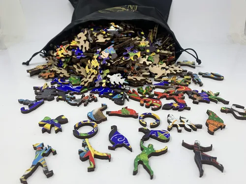 Miniatura 3 de Rompecabezas de Navidad de madera para adultos, doce días de Navidad, 801 piezas de madera únicas, fabricado en los Estados Unidos por Nautilus