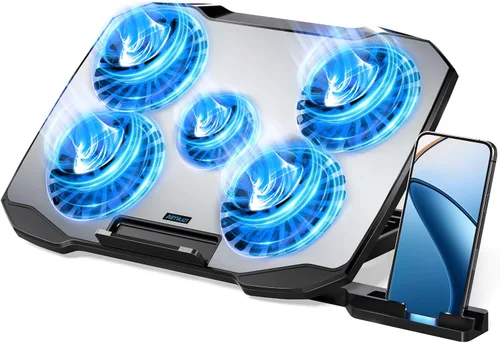 Miniatura 8 de AIMIUZI Almohadilla de Enfriamiento para Laptop Soporte Enfriador para Laptop, Almohadilla de Enfriamiento con Ventilador para Laptop para Laptops