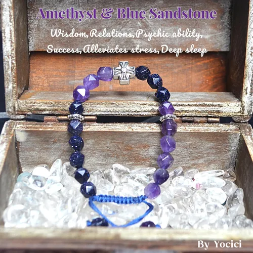 Miniatura 22 de Pulseras de la amistad, pulsera de obsidiana negra arcoíris para mujeres y hombres, 0.394 pulgadas (0.394 in), ojo de tigre, hematita y cristal