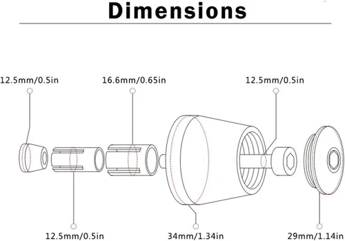 Miniatura 2 de Accesorios de motocicleta 7/8 "0.866 in manillar empuñaduras mango barra extremo tapa para Yamaha YZF R6 1999 2000 2001 2002 2003 2007-2016