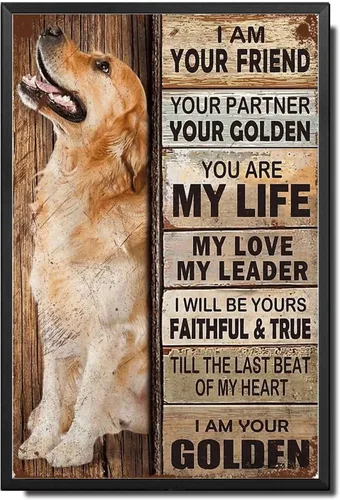 Miniatura 8 de Letrero de Metal Letrero de Hojalata Arte de Pared Vintage I Am Your Friend Regalo para Amantes de Schnauzer Arte de Pared Vintage Impresiones
