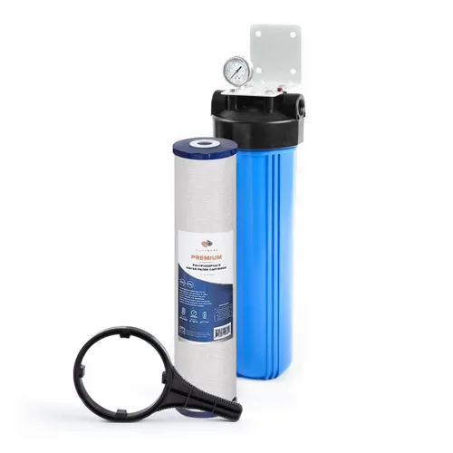 Miniatura 10 de Aquaboon 10x4.5 Carcasa para filtro de agua para toda la casa Filtro de agua certificado NSF para sistema de filtración con medidor y liberación