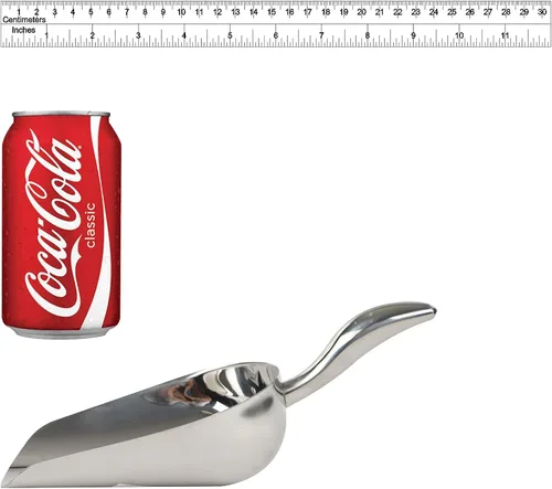 Miniatura 6 de LEMONSODA Cuchara de hielo de acero inoxidable – 12 onzas – Metal inoxidable – Ideal para bar, hielo, harina, café, recipientes – Cuchara de hielo