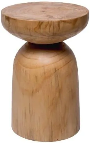 Miniatura 11 de Mesa auxiliar, mesa auxiliar redonda escandinava de madera, mesa auxiliar con pedestal para sala de estar, 1 mesa, color negro de 12.5 pulgadas