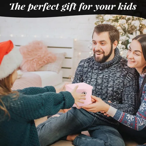 Miniatura 9 de Joyero musical de bailarina rosa con espejo y cerradura para niñas, baúl de música rosa para niños, regalo para Navidad, Año Nuevo, cumpleaños