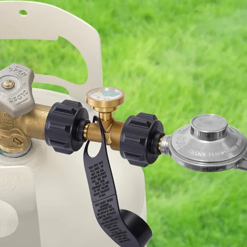 Miniatura 6 de Paquete de 2 indicadores de nivel de tanque de propano, detector de fugas, medidor de presión de gas universal para caravana, cilindro, parrilla