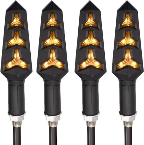 Miniatura 7 de NAKEAH Motorbike Turning Lamp For K-awasaki VERSYS 1000 Z1000 ZX10R Motorcycle Turn Signal Lights LED Indicators Tail Flashers Lamp