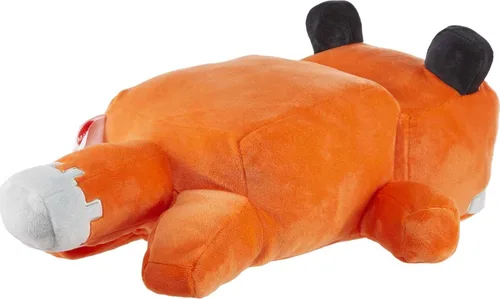 Miniatura 4 de Mattel Minecraft Muñeco de peluche de zorro de 12 pulgadas, figura de animal de peluche suave y con orejas caídas, inspirada en el personaje