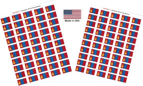 Miniatura 174 de 100 calcomanías de la bandera de Alaska; 1.5" x 1" hechas en Estados Unidos, calcomanías autoadhesivas de la bandera del estado para álbumes