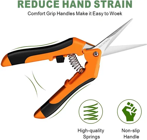 Miniatura 4 de Podadora de mano, tijeras de podar, tijeras de jardín, tijeras de cortar, tijeras de podar de trinquete, trabajo 3 veces más fácil, herramientas